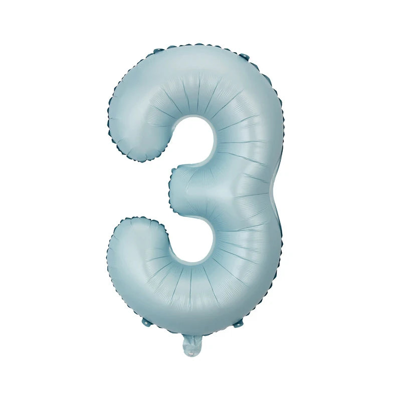 32" Giant Number Foil Balloon — Pink & Blue for Birthdays & Baby Showers