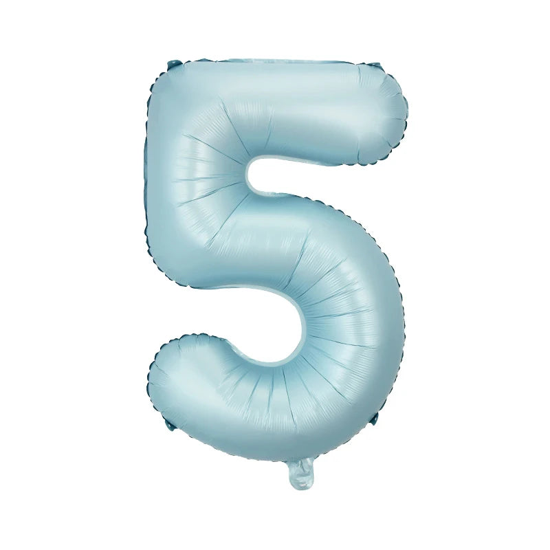 32" Giant Number Foil Balloon — Pink & Blue for Birthdays & Baby Showers