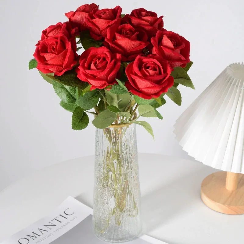 Silk Artificial Roses — Realistic Faux Rose Flowers for Weddings & Décor