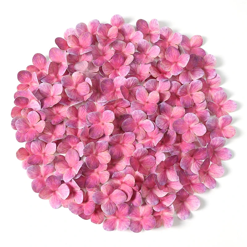 Silk Artificial Hydrangea Petals – 50, 100 or 200 Pcs | 11 Colours | Wedding & Party Decor