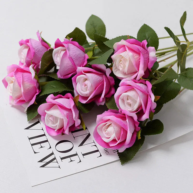 Silk Artificial Roses — Realistic Faux Rose Flowers for Weddings & Décor