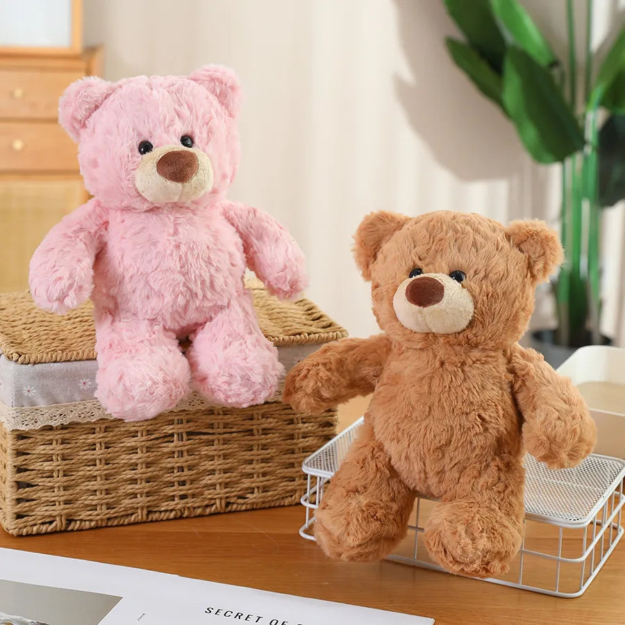 Teddy Bear Plush Doll – Cute Stuffed Animal Toy | 28cm | 3 Colours | Gift for Couples & Kids