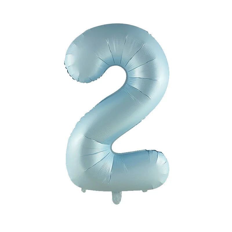 32" Giant Number Foil Balloon — Pink & Blue for Birthdays & Baby Showers