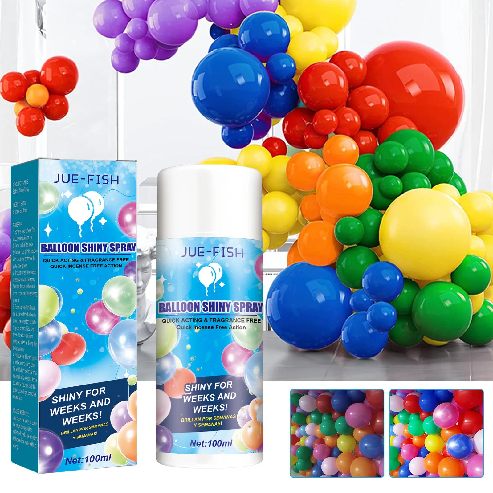 Balloon High Shine Gloss Spray – Latex Balloon Brightener & Polish (100ml)