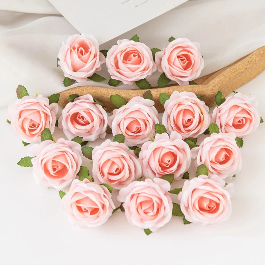 Mini Silk Rose Heads | 4cm Bulk Artificial Flowers for Weddings, Wreaths & DIY Crafts