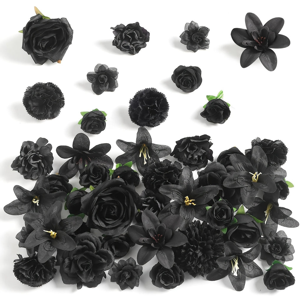 Silk Tulip Flower Heads – Pack of 49 | Artificial Flowers for Weddings & Home Décor