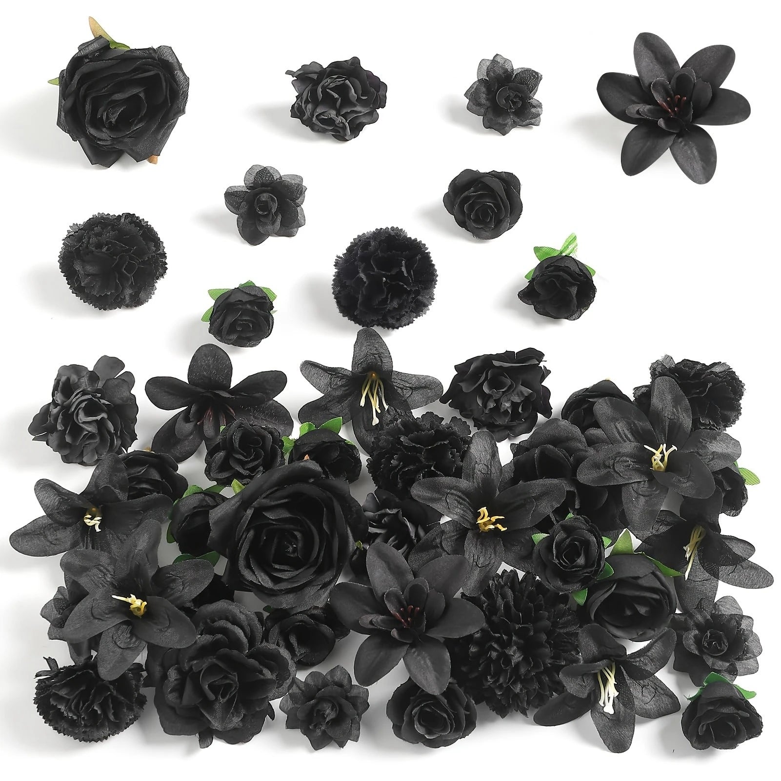 Silk Tulip Flower Heads – Pack of 49 | Artificial Flowers for Weddings & Home Décor