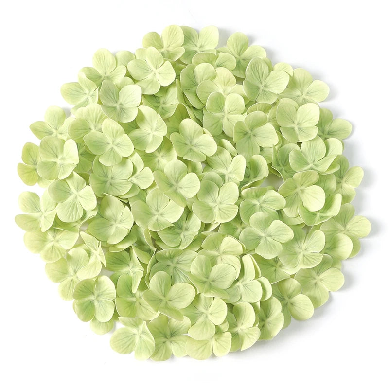 Silk Artificial Hydrangea Petals – 50, 100 or 200 Pcs | 11 Colours | Wedding & Party Decor