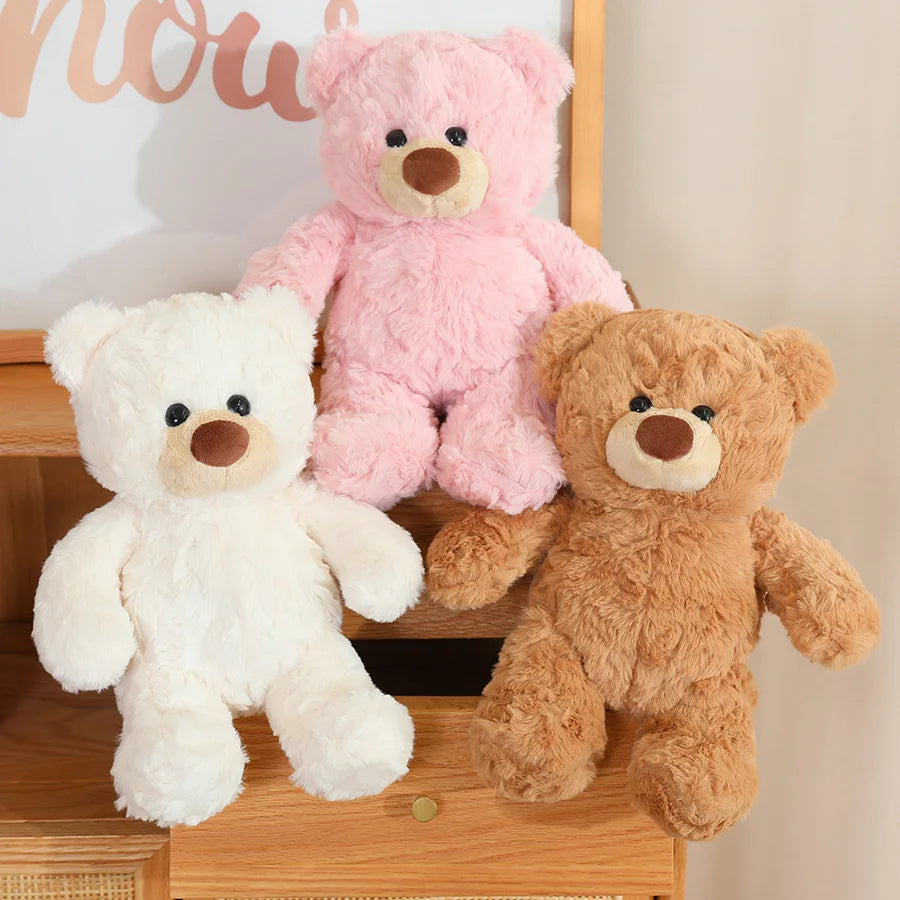 Teddy Bear Plush Doll – Cute Stuffed Animal Toy | 28cm | 3 Colours | Gift for Couples & Kids