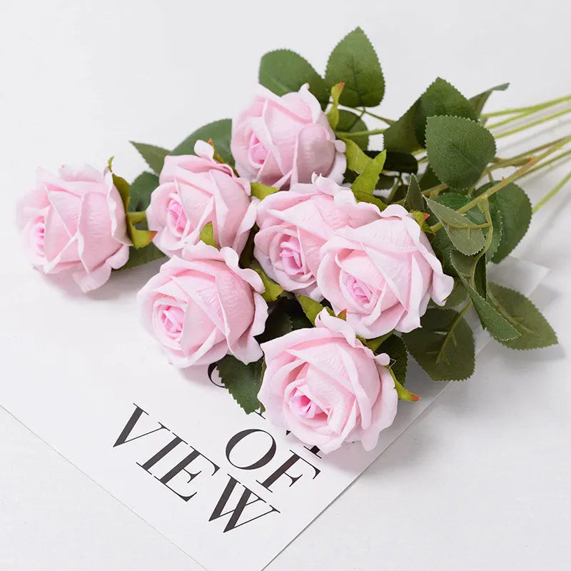 Silk Artificial Roses — Realistic Faux Rose Flowers for Weddings & Décor