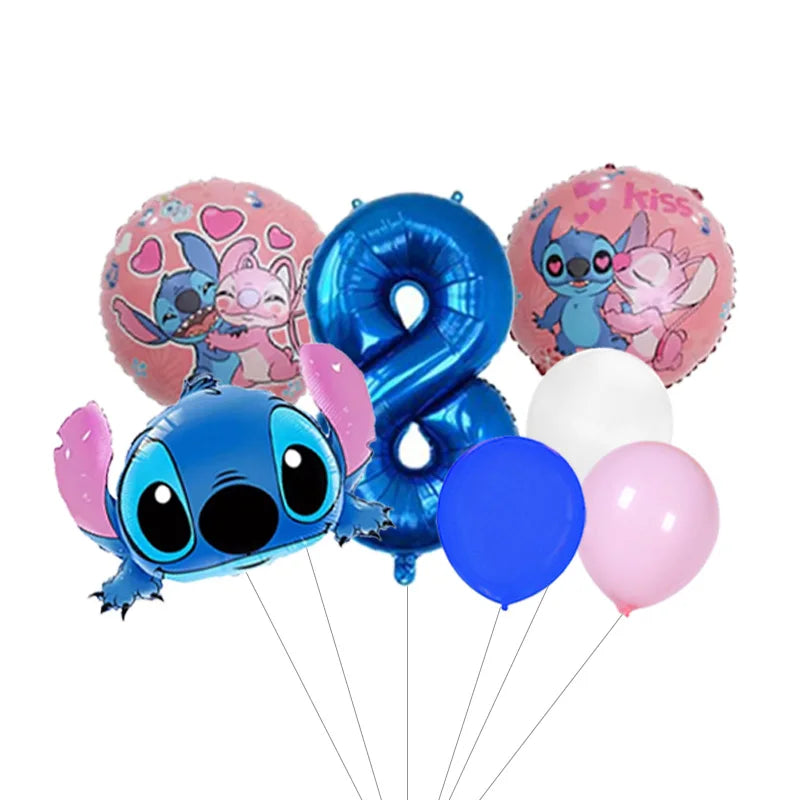 Lilo & Stitch Foil Balloon – Number & Character Aluminium Balloon