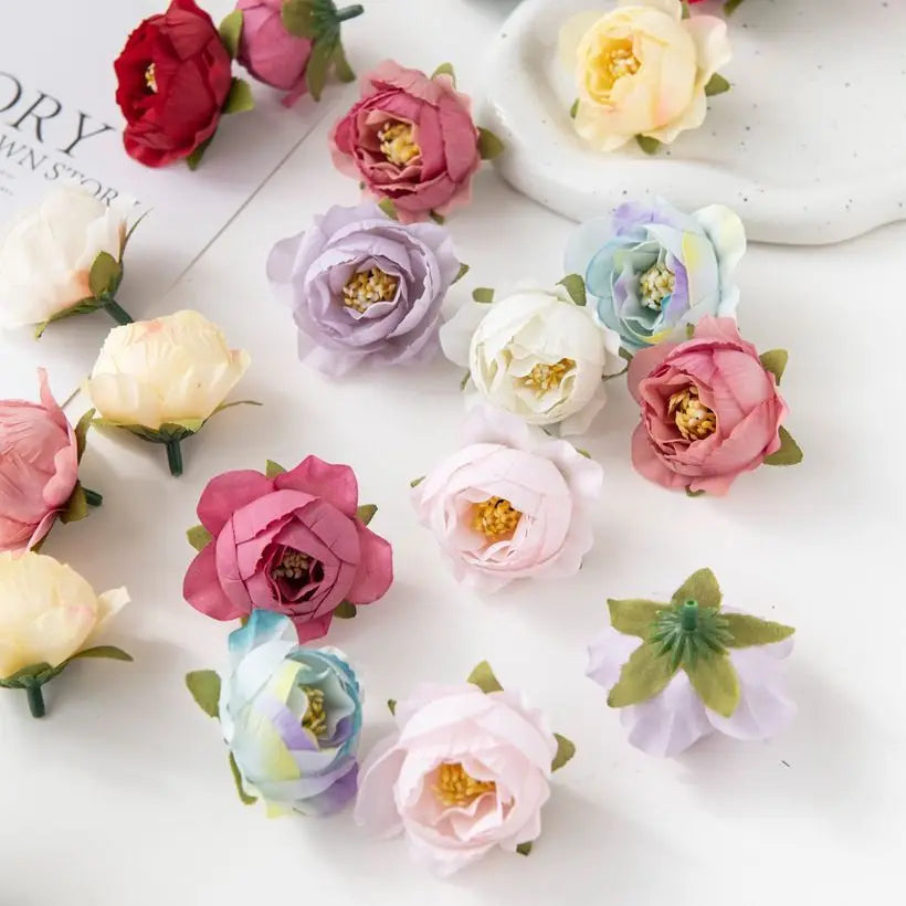 Silk Peony Flower Heads | Bulk Artificial Flowers for Weddings, Wreaths & Home Décor