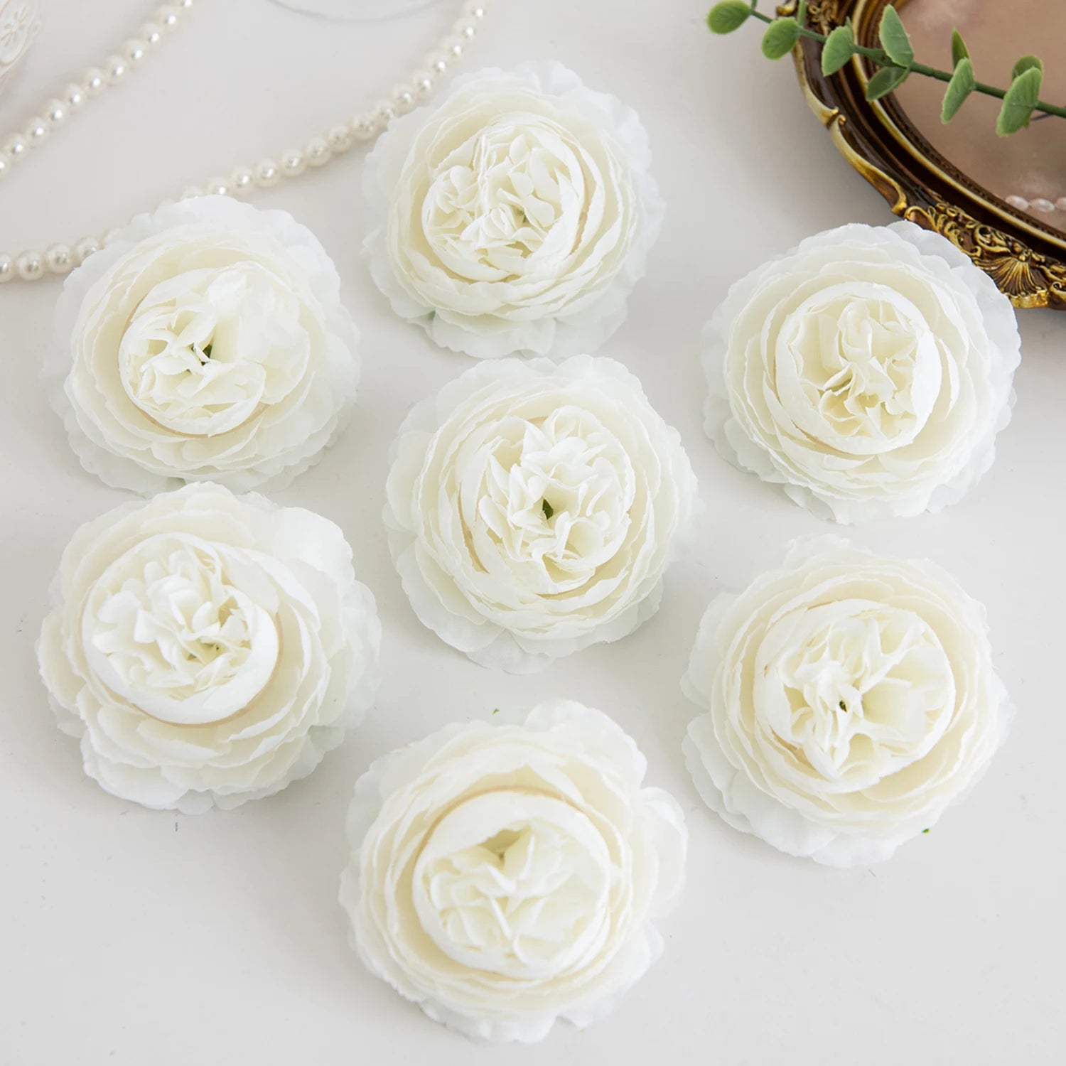Silk Peony Artificial Flowers – Heads or Stems | 10 & 20 Pcs | Wedding & Home Decor