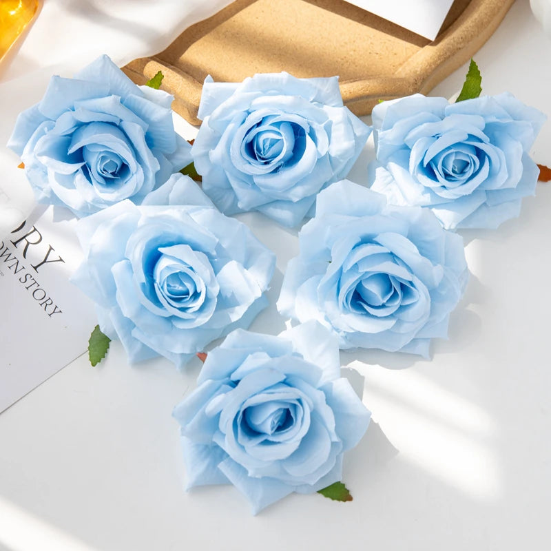 Silk Rose Heads – Pack of 100 | 10cm Bulk Artificial Flowers for Weddings & Events