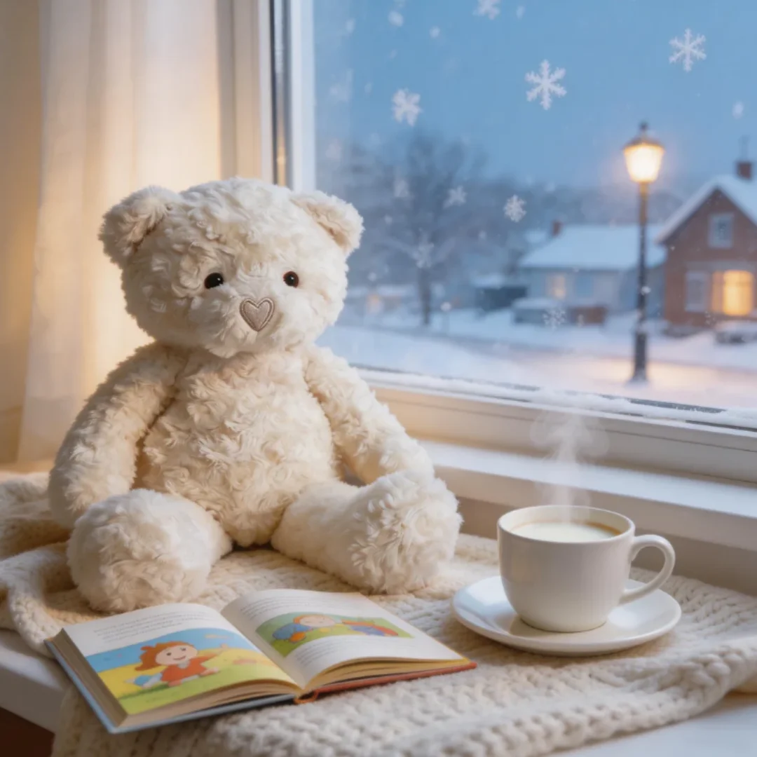 Heart-Shaped Teddy Bear Plush Toy — 38cm
