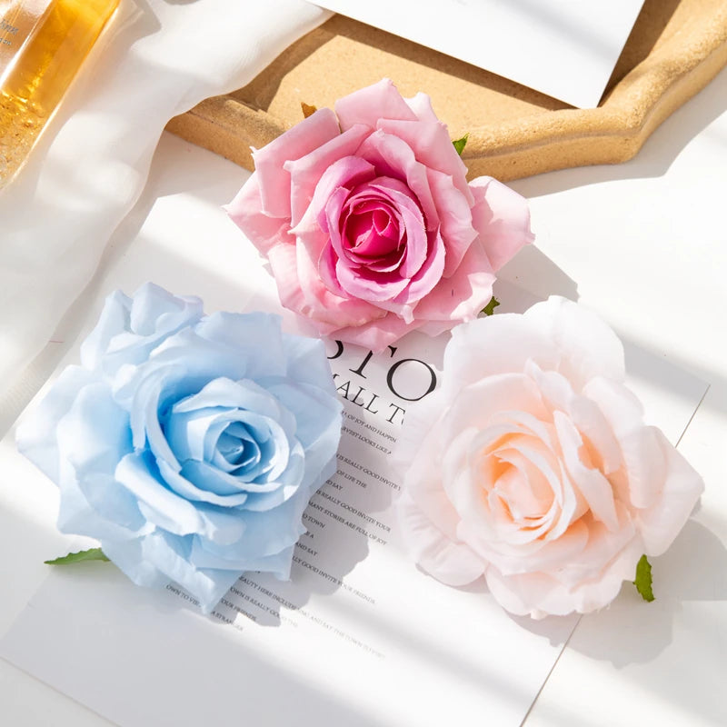 Silk Rose Heads – Pack of 100 | 10cm Bulk Artificial Flowers for Weddings & Events
