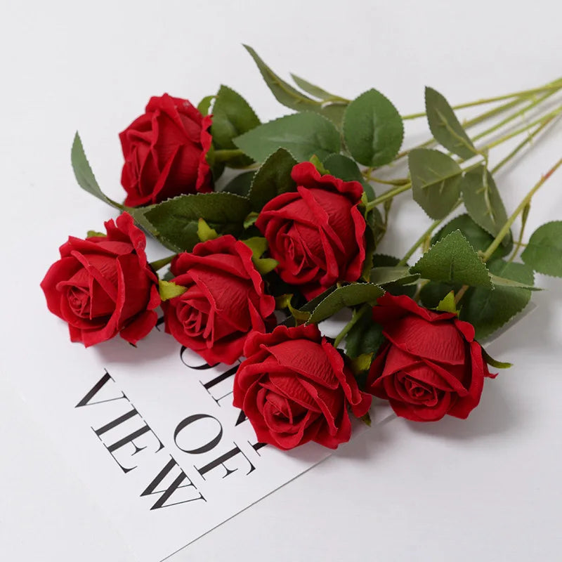 Silk Artificial Roses — Realistic Faux Rose Flowers for Weddings & Décor