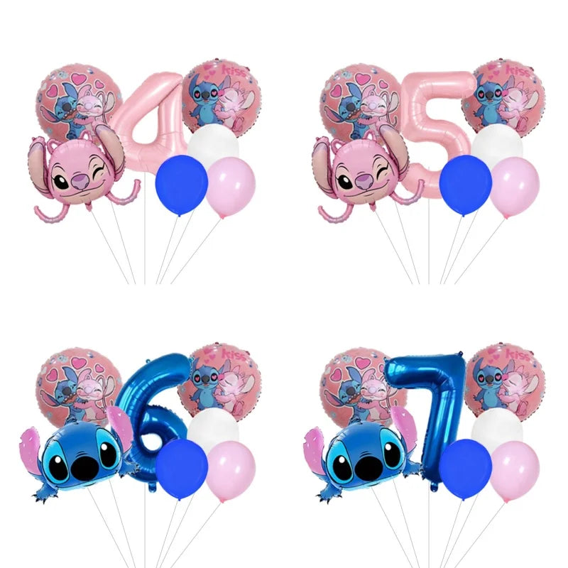 Lilo & Stitch Foil Balloon – Number & Character Aluminium Balloon