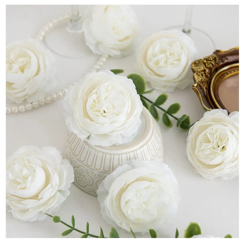 Silk Peony Flower Heads | Bulk Artificial Flowers for Weddings, Wreaths & Home Décor