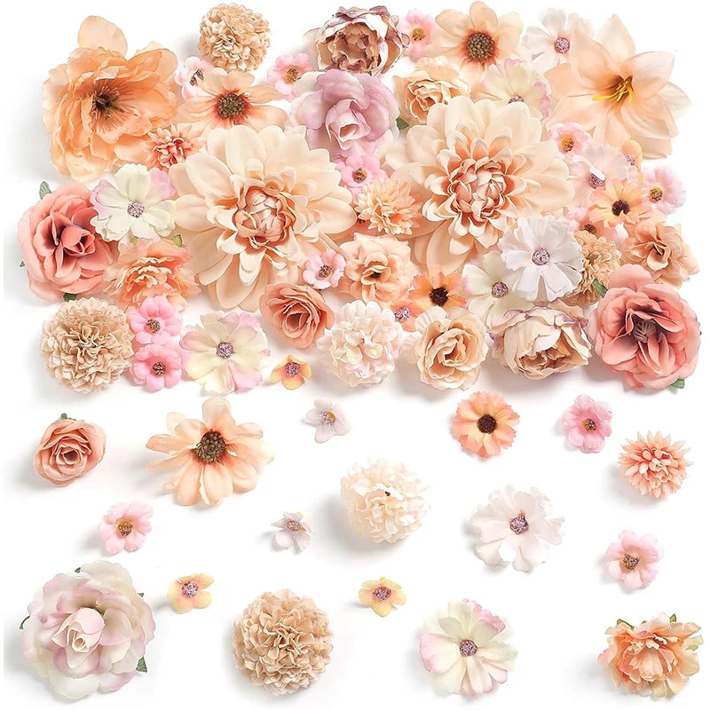 Silk Dahlia Flower Heads – Pack of 20 | Wedding & Party Décor