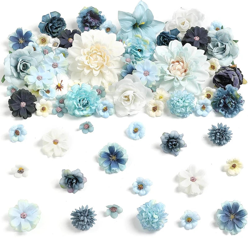 Silk Dahlia Flower Heads – Pack of 20 | Wedding & Party Décor