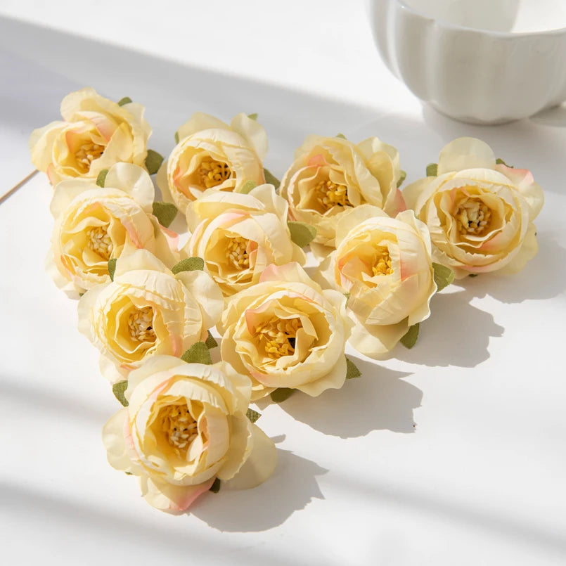Silk Peony Flower Heads | Bulk Artificial Flowers for Weddings, Wreaths & Home Décor