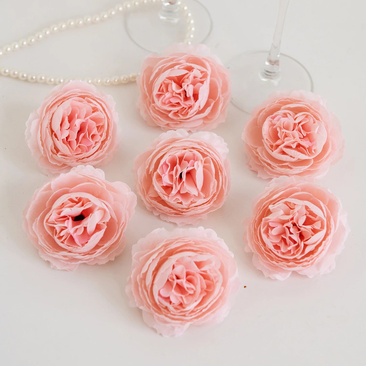 Silk Peony Artificial Flowers – Heads or Stems | 10 & 20 Pcs | Wedding & Home Decor