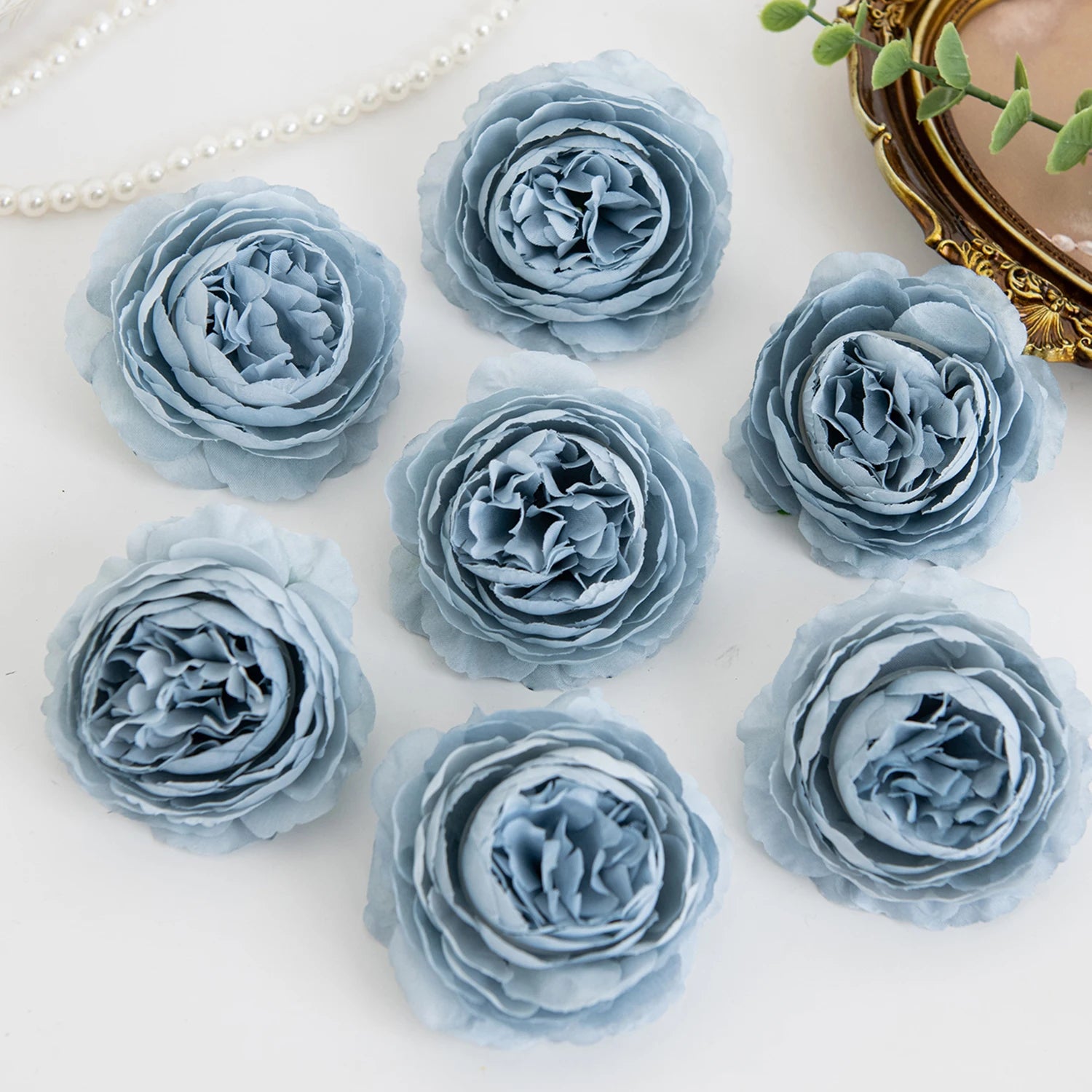 Silk Peony Artificial Flowers – Heads or Stems | 10 & 20 Pcs | Wedding & Home Decor