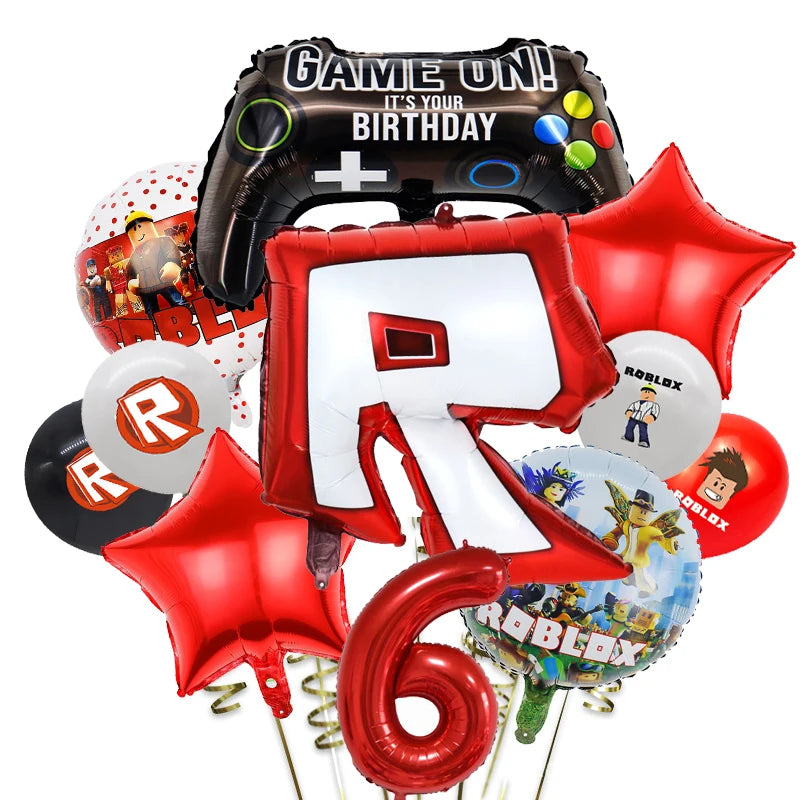 Roblox Themed Balloon Party Set | Kids Birthday Decoration Kit