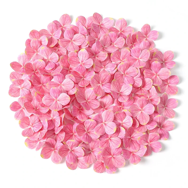 Silk Artificial Hydrangea Petals – 50, 100 or 200 Pcs | 11 Colours | Wedding & Party Decor