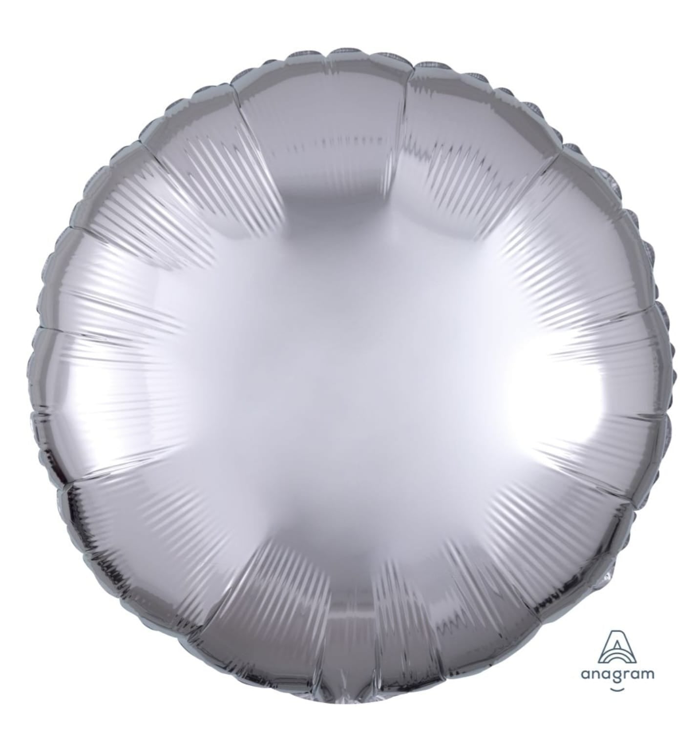 Silver round foil balloon 