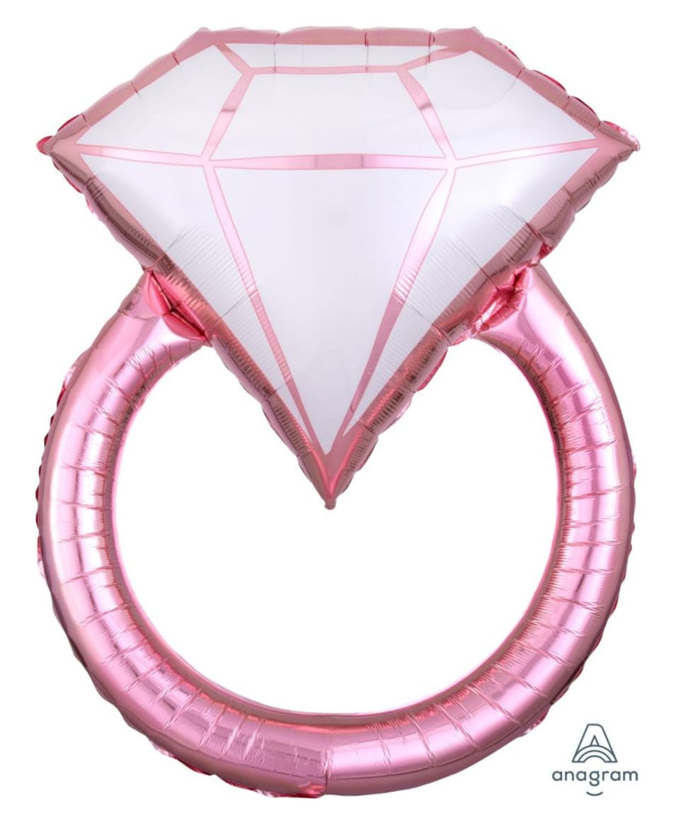 Super Shape Blush Wedding Ring Balloone