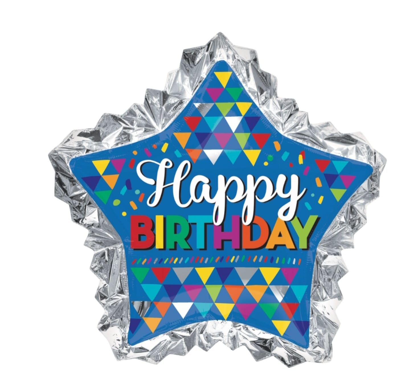 Jumbo Blue Star Foil Balloon – Happy Birthday Party Decor