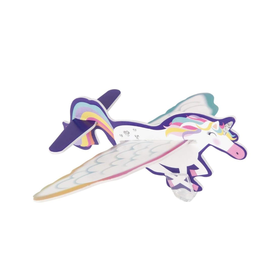 Unicorn Air Glider Party Favors - 8 Pack Flying Toys