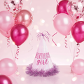 Birthday Girl Pink Hat with Background