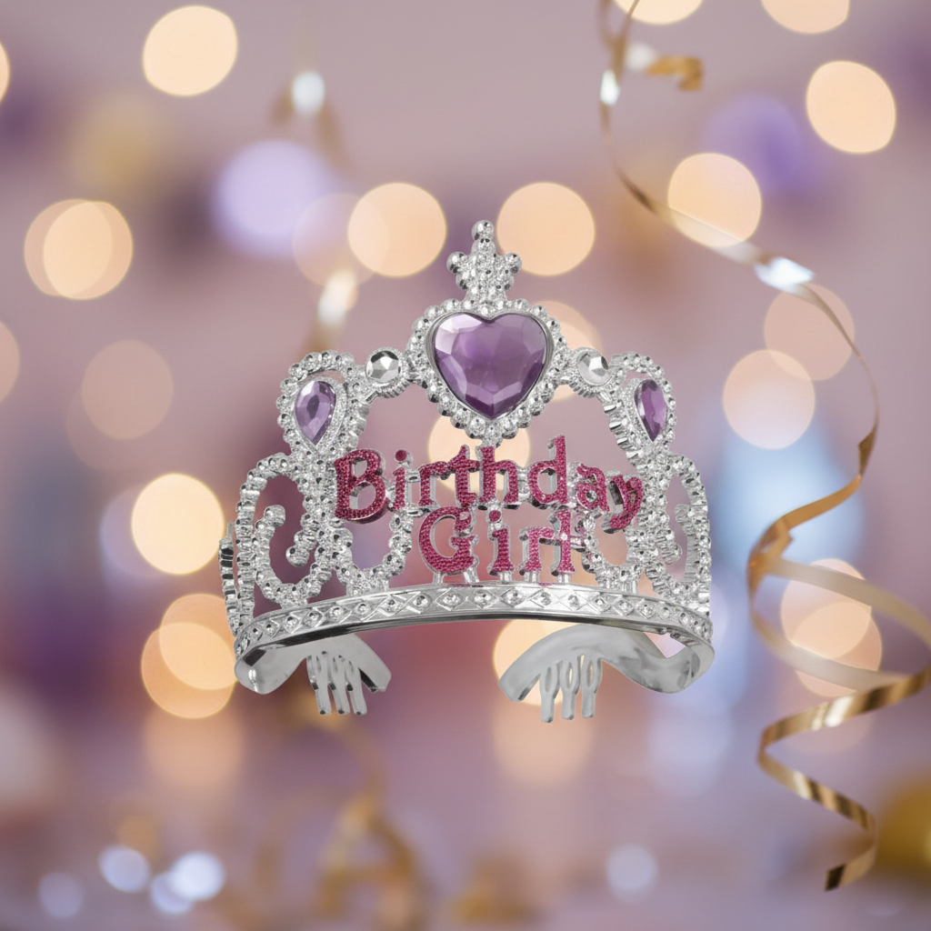 Birthday Girl Tiara with Background