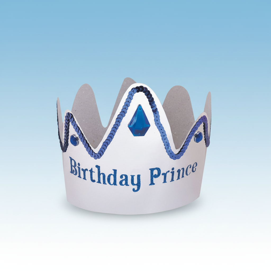 Birthday Prince Crown with Background