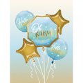 Blue Oh Baby Balloon Bouquet with Background
