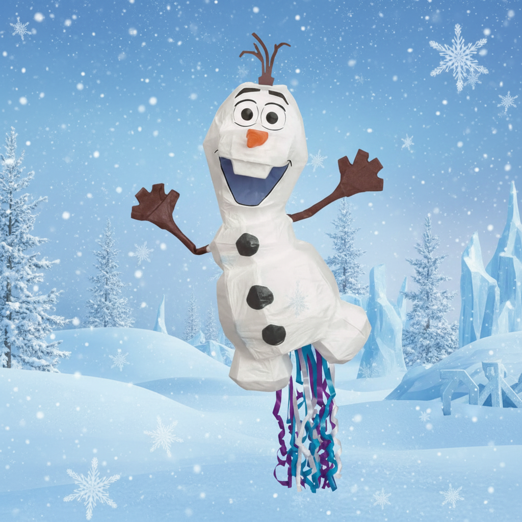 Disney Frozen Olaf Piñata with Background