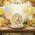 Disney Winnie the Pooh Lunch Plates with Party Background