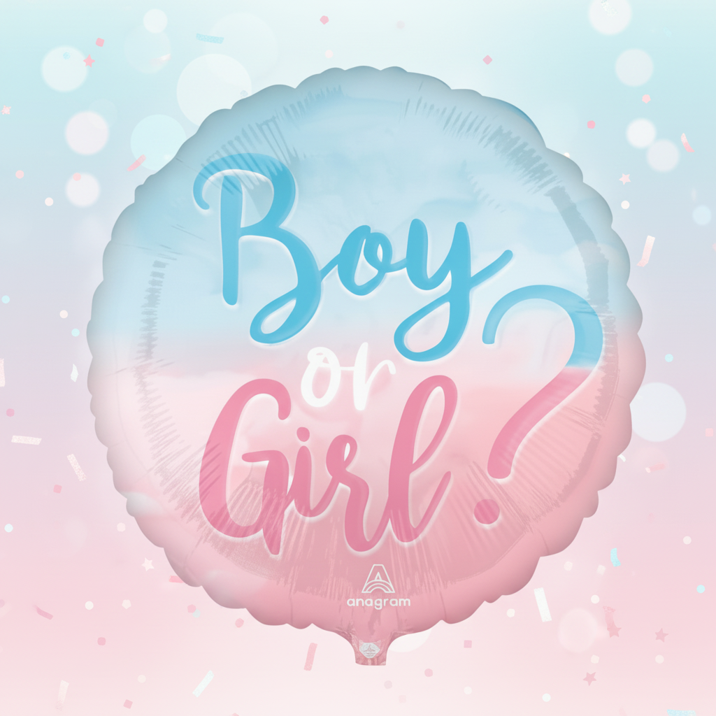Gender Reveal Balloon with background