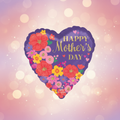 Heart Shape Mother's Day Balloon with background