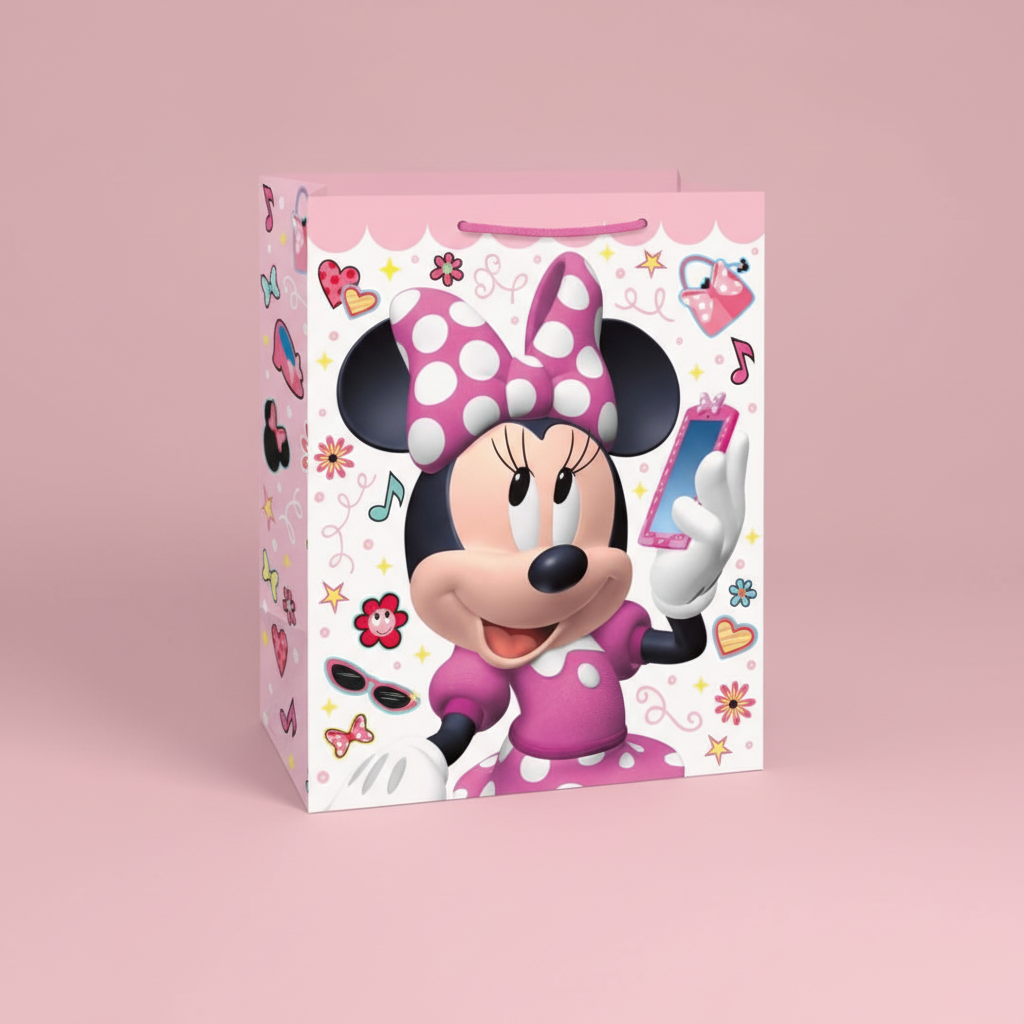 Minnie Mouse Gift Bag with Background
