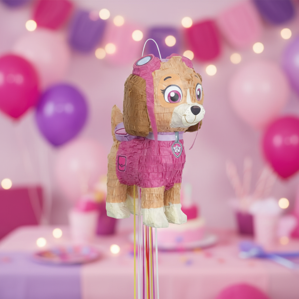Paw Patrol Skye Piñata with Background