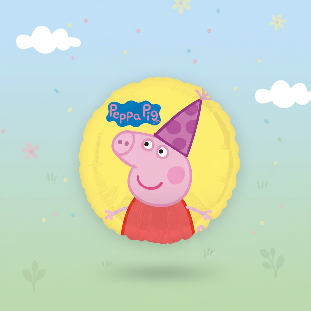 Peppa Pig Balloon with background