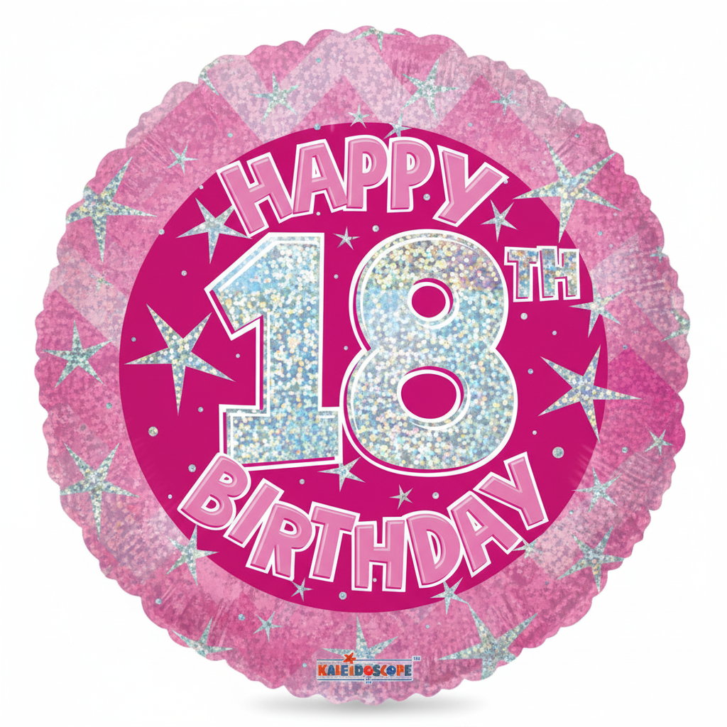 Retail Pink 18th Birthday Balloon