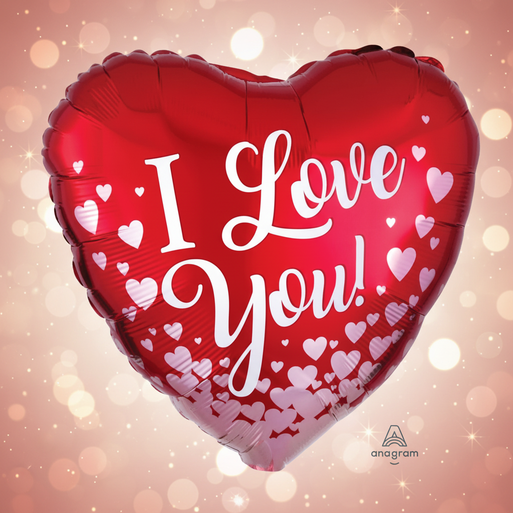 Rose Gold Hearts Balloon with background