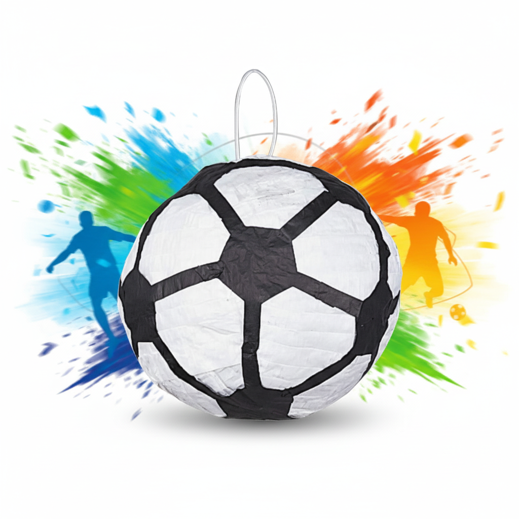 Soccer Ball Piñata with Background