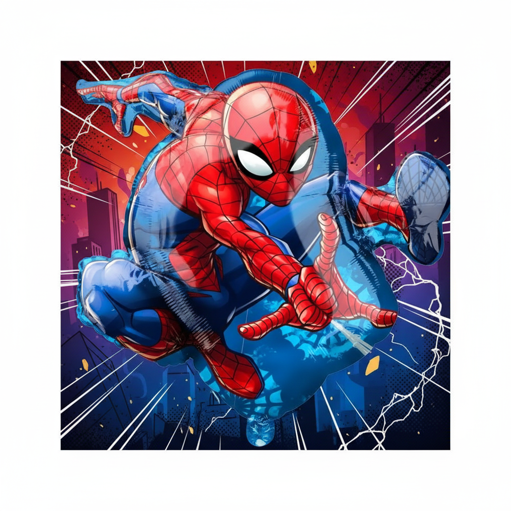 Spiderman Balloon with background