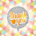 Thank You Modern Dots Balloon with background
